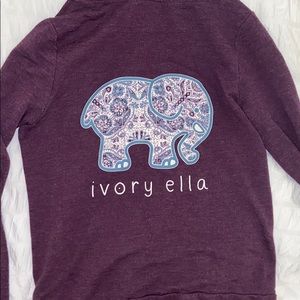 cute plum colored ivory ella zip up !!